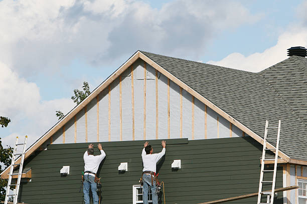 Professional Emergency Siding Repair technician working in Portage, PA